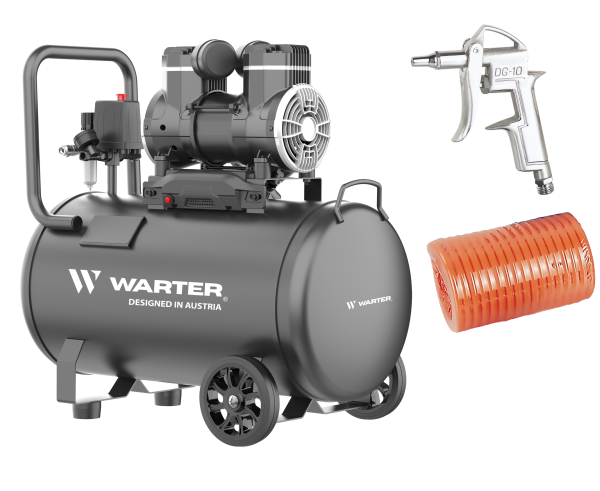 WARTER WC50 PRO 50L 230V Flüsterkompressor Set